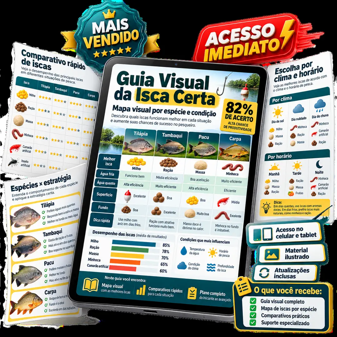 Guia da Isca Certa para Pesqueiro